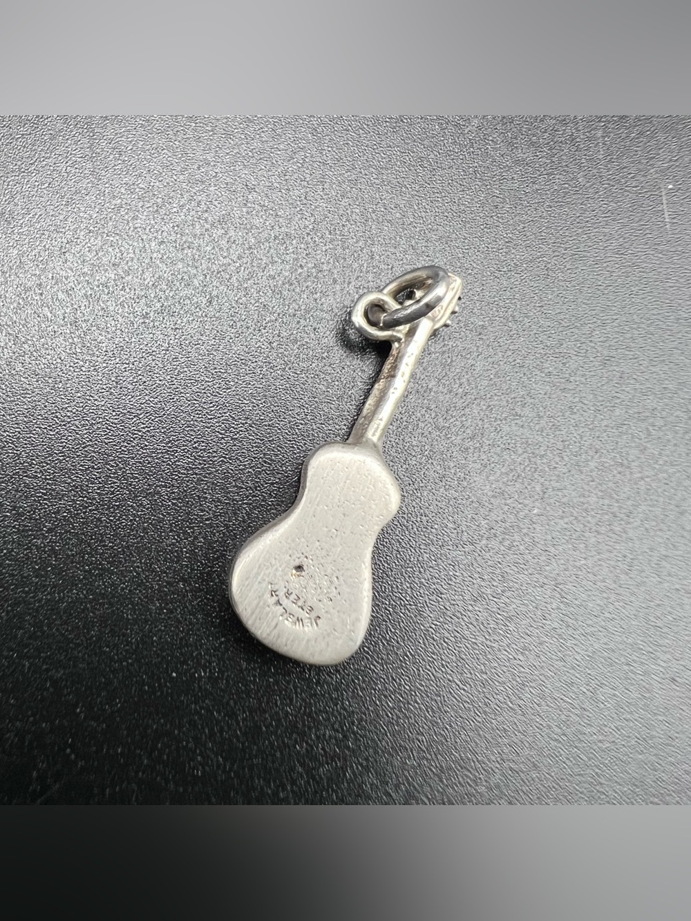 Sterling Silver Vintage Guitar Charm by Jewelart - Picture 3 of 4